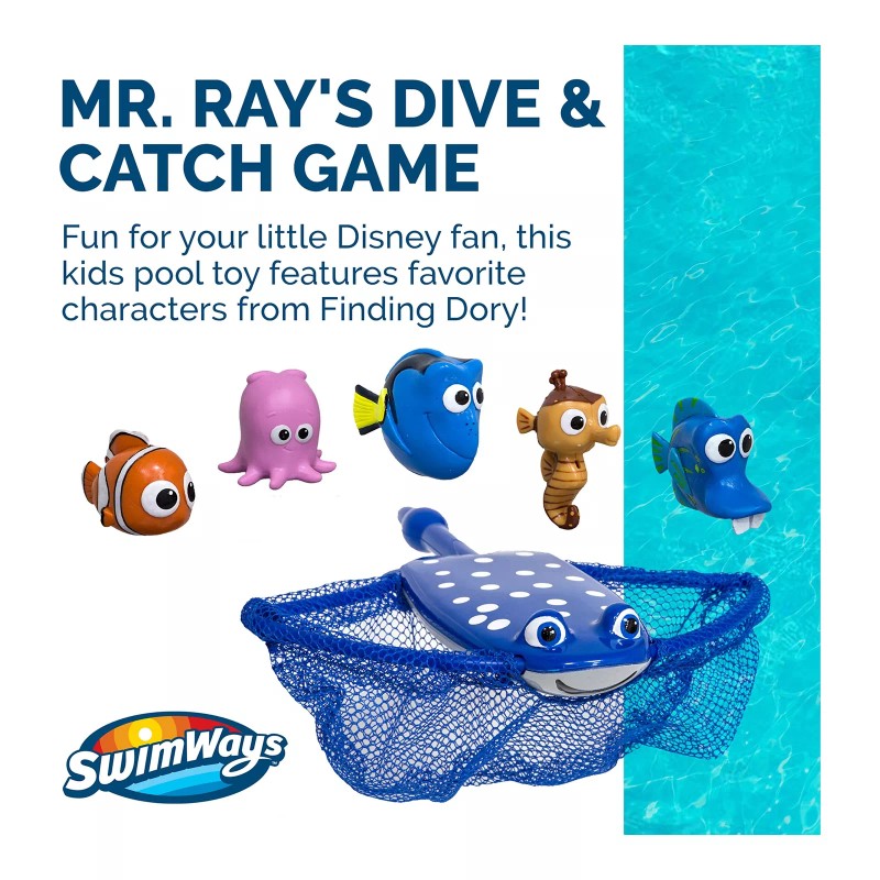SwimWays Finding Dory Dive and Catch Pool Game with Mr