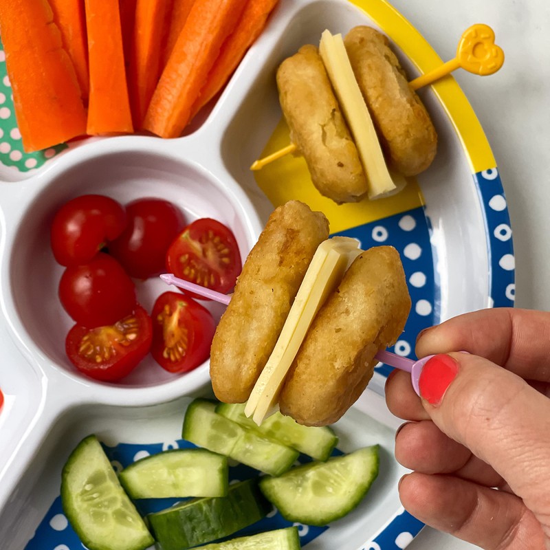 Pick Sticks - Fun Food Skewers for Kids (Yellow, Purple