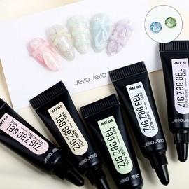 Jello Jello Zigzag Gel Mini Mellow Whip 5-piece set tube gel / 젤로젤로 지그재그젤 미니 멜로우휩 5종 세트 튜브젤