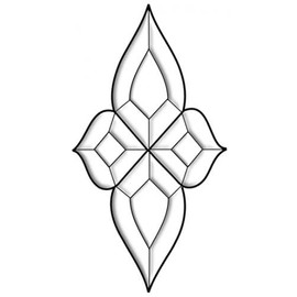 4" 7-3/4" Exquisite Clear Glass Bevel Cluster EC356