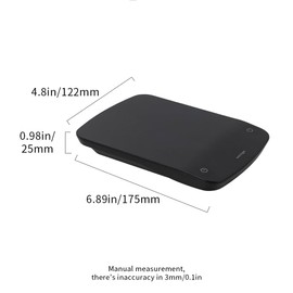 watchget Coffee Scale with Timer 2200g/0.1g Accurate Scale for Espresso and Pour Over Coffee, Portable Digital Kitchen Scale with Auto Timer