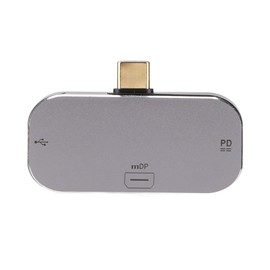 USB C Hub Multifunctional 3 in 1 Type C Male to Mini DP 2 Type C Female Docking Station for Windows for Android for OS X
