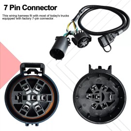 Unbranded Trailer Hitch Towing Lights Wiring Harness Connector Adapter for Tailgate Lights