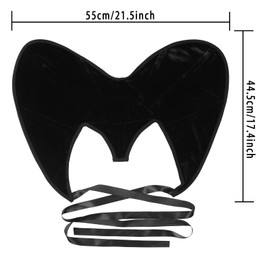 keland Heart Queen Collar Gothic Vampire Collar Vampire Collar Heart Collar Queen of Hearts Costume (ZZ-Black)