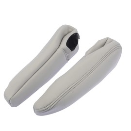 MACHSWON 1 Pair Car Front Seat Center Console Cover Armrest Cover Microfiber Leather Grey for Toyota Sienna 2005 2006 2007 2008 2009 2010 Arm Rest Cover