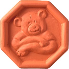JBK Pottery Brown Sugar Saver - Softens Hard Brown Sugar / Keeps it Soft, Made in USA - Huggy Bear