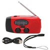 Hand Crank Radio Portable Self Powered Solar Weather Radio with