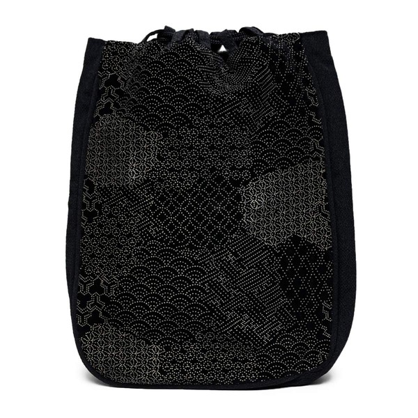 Kyoetsu Men's Shingen Bag, For Kimono, Japanese Pattern, Gusseted, E-3.