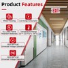 LED Exit Sign LED Edge-Lit Exit Sign Emergency Light, 120-347V,