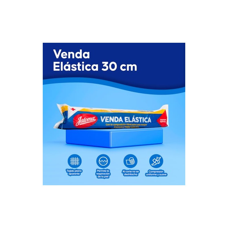Jaloma | Venda elástica de 30 cm, resistente y fresca,
