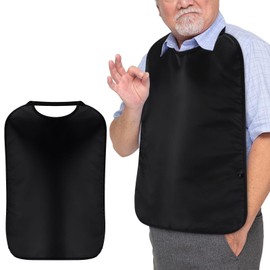 perfeclan Adult Bib Mealtime Clothing Protector Washable Daily Living Eating Aid Feeding Adult Bib Adult Bib Dining for Grandpa Grandma