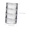 DECHOUS 3 Sets Clear Cream Storage Bottles of Refillable Makeup
