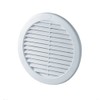 Circle Air Vent Grille Cover 158mm (6.22inch) White ABS Plastic