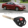 4 Buttons Car Remote Control Key Replacement Black Fits for