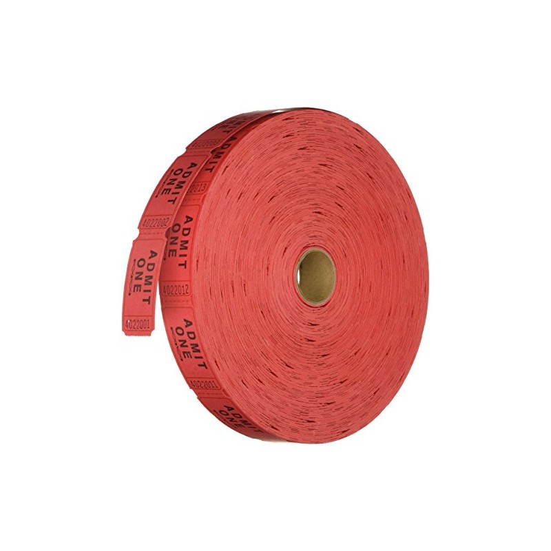 PREMIER SOUTHERN TICKET Single Ticket Roll, Red