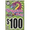 Dragon Fire $100 Bingo Pull Tabs Game, Seal Card