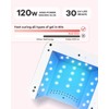 Professional Rechargeable UV LED Nail Lamp,Cordless UV Nail Dryer for
