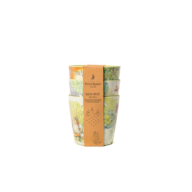 Beatrix Potter Peter Rabbit Eco Pots Set 2 - Beatrix