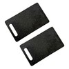 Vagocom 2Pcs Small Plastic Chopping Boards,Black Granite Color Cutting Board