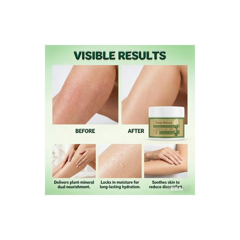 Magnesium Cream, Fast Absorbing, Non Greasy Hydrating Lotion, Gentle Formula,
