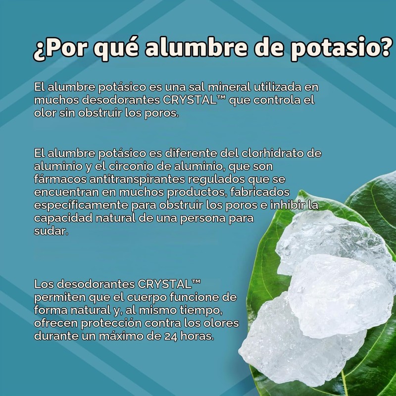 Crystal - Desodorante Corporal en Barra 120g
