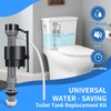 4 Pieces Adjustable Toilet Fill Valve Replacement Kit with Gloves,