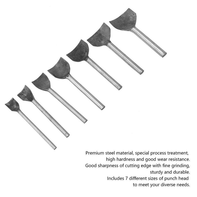 Leather Hole Punch Cutter Leatherworking Tool Set Corner Cutter Round