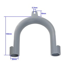 ZYAMY 2PCS U Washer Drain Hose Hook Universal Dishwasher Washer Drain Hose Fixing Clip Drum Extension Bracket Kit