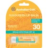 Australian Gold Sunscreen Lip Balm Broad Spectrum SPF30 0.15oz (Pack of 3)
