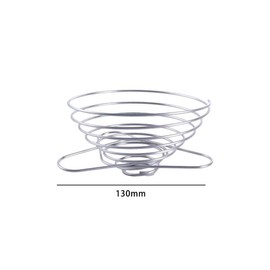 Pokinge Stainless Steel Folding Reusable Coffee Cone Dripper, Collapsible Pour Over Coffee Drip Rack, Handheld Funnel Filter Cup for Office Home Travel