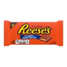 REESE'S Milk Chocolate Peanut Butter XL, Candy Bars, 4.25 oz (12 Count, 12 Pieces)