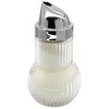 FACKELMANN 46907 Zuckerdosierer Rubin, Zuckerstreuer, Glas mit Chromkapsel