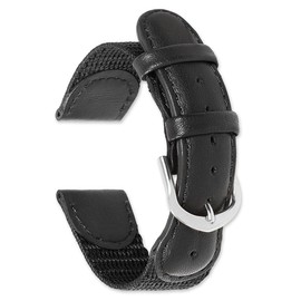 deBeer Swiss Army Watch Band Black 18mm - Watch Strap