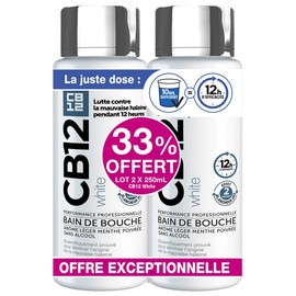 CB12 White Mouth Wash 2 x 250ml