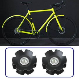 Briny River 2 Pcs Bicycle Front Fork Bowl Set Star Nuts Fit for 1 1/4 Inch Diameter Front Fork