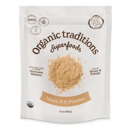 Organic Traditions Polvo Maca X-6 Negro Y Rojo 150g