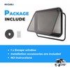 HECASA 30"W x 20"H RV Emergency Exit Window w/Trim Ring