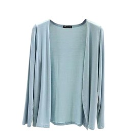 fyetemon Cardigan, Women's, Cooling Protection, UV Protection, Sunscreen, Solid, Simple, Slimming, Loose, Spring, Summer, Autumn, Long Sleeve, blue, XL