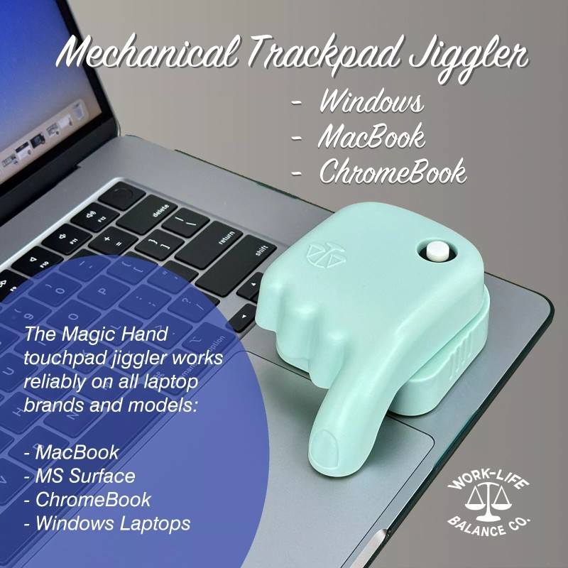 Work-Life Balance Corporation Laptop Touchpad Mouse Jiggler - Doesn't Require