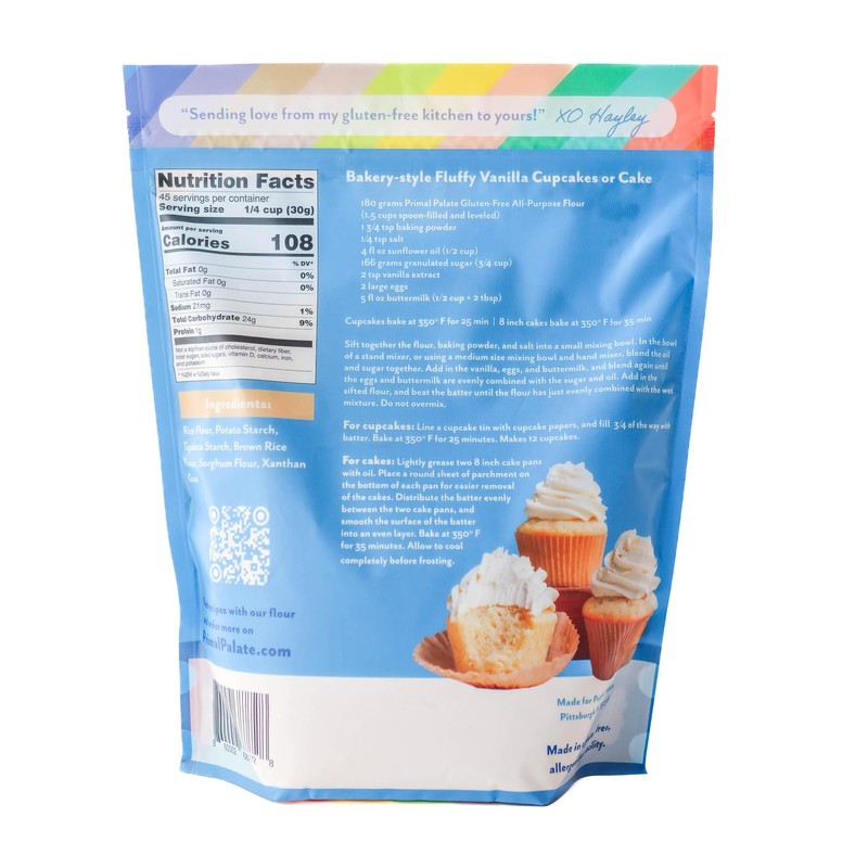 Primal Palate Gluten-free All-Purpose Flour (3 lb resealable bag)