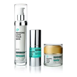 Seasons Love Your Skin Biocolageno Gel Plus+bloqueador Facial+gel Contorno De Ojos