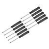 uxcell Mini Slotted Screwdriver, 3.0mm Flat Head with Black Handle