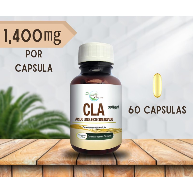 CLA (ácido Linoléico Conjugado) 60 capsulas, green house