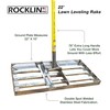Rocklin™ Lawn Leveling Rake – 22” x 10” Stainless Steel