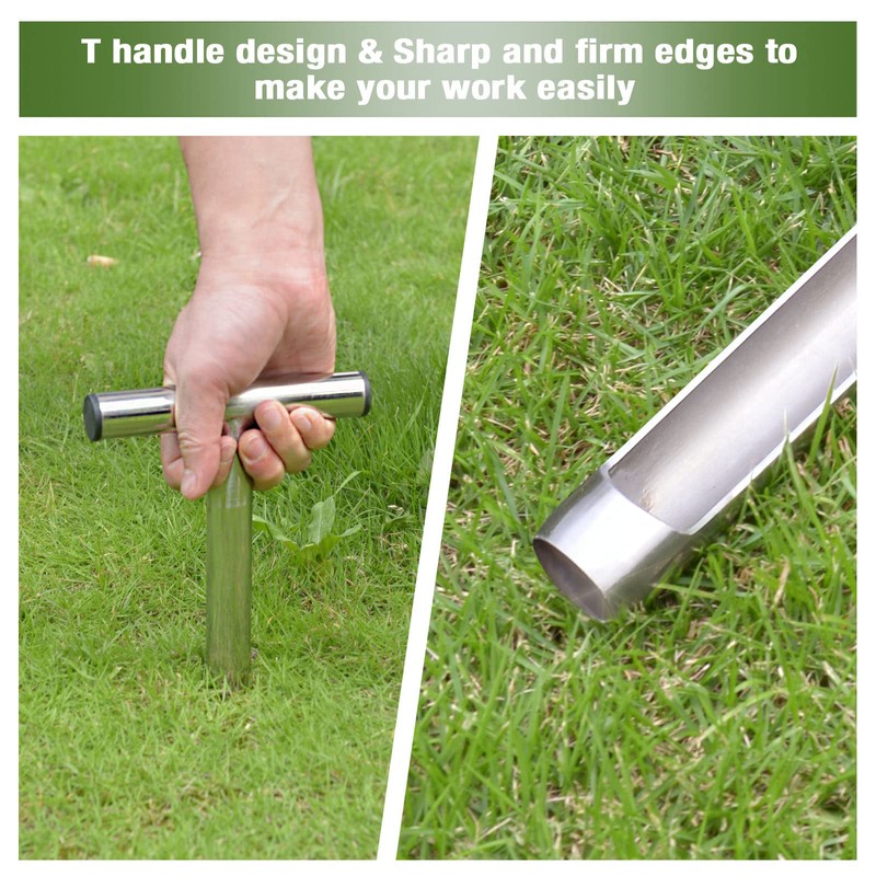 Soil Probe 12 Inch with 2 Bags, Soil Sample Probe