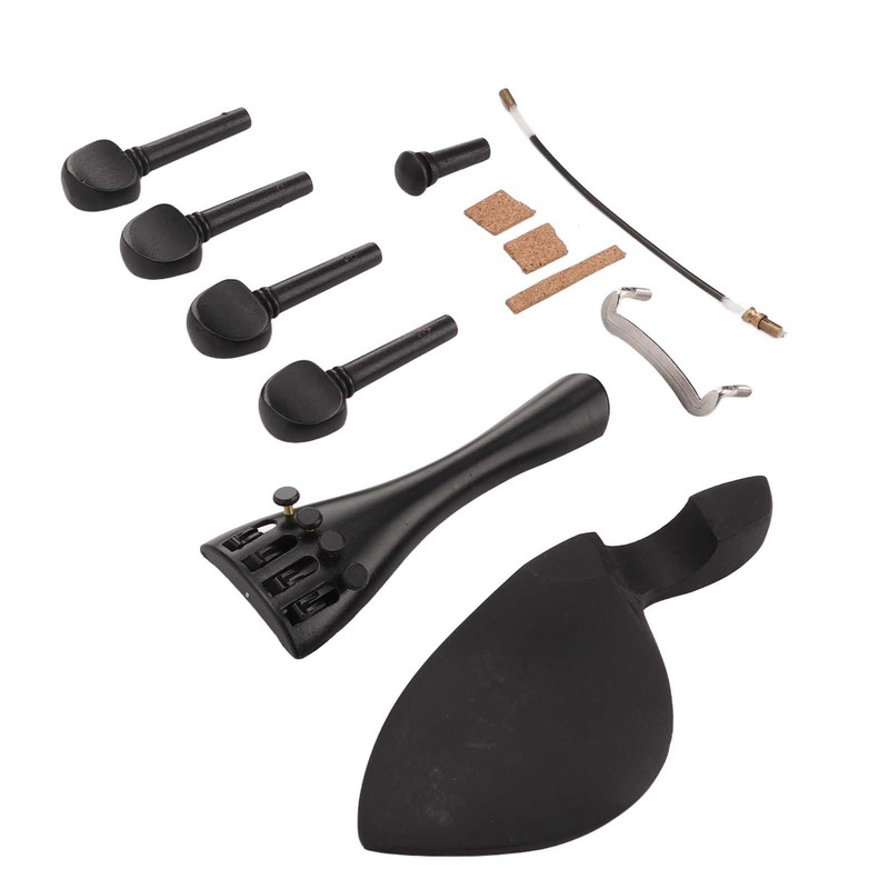 Violin Fiddle Accessories Kit Replacement Parts Metal Wooden for 4/4