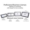 CreativePF [4-6x11ss-b] Stainless Steel Business License Certificate Frames for Professionals