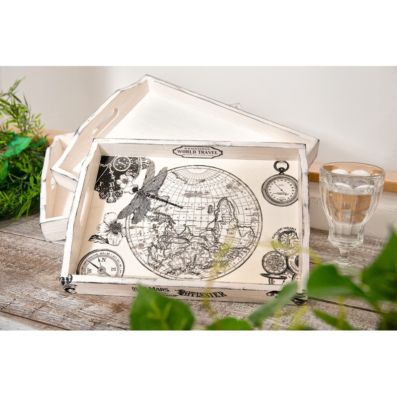 VBS Wooden Tray Set of 3 Various Sizes