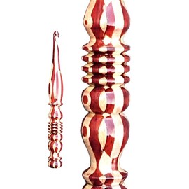 Merit wooden craft Handcrafted Blue Resin epoxy & Wood Mix Crochet Hooks Ergonomic Soft Handle Needles Knit Weave Craft Yarn Different Size, Crochet Hooks, (6mm)