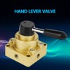 HV-02 Valve 3 Position 4 Way Hand Lever Pneumatic Air